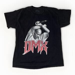 DMX Rap T-Shirt Black Large 20x26 Hip-Hop 90s Y2K